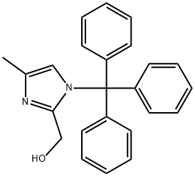 (4-Methyl-1-trityl-1H-iMidazol-2-yl)Methanol Struktur