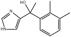 1-(2,3-二甲基苯基)-1-(1H-咪唑基-4-基)乙醇 結構式