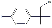 1-(1-bromo-2-fluoropropan-2-yl)-4-iodobenzene Struktur