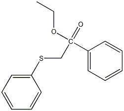 (1S)-1-Phenyl-2-(phenylsulfanyl)ethyl acetate Struktur