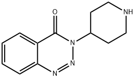 3-(ピペリジン-4-イル)ベンゾ[D][1,2,3]トリアジン-4(3H)-オン 化學(xué)構(gòu)造式