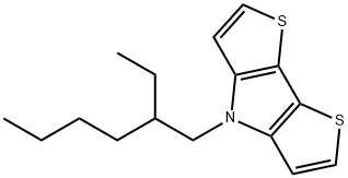 4-(2-Ethylhexyl)-4H-dithieno[3,2-b:2',3'-d]pyrrole Struktur