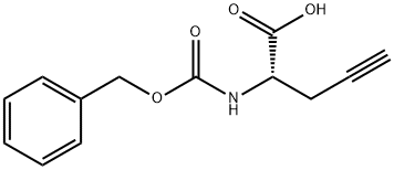 (S)-2-(((benzyloxy)carbonyl)aMino)pent-4-ynoic acid Struktur