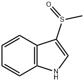 3-(Methylsulfinyl)-1H-Indole Struktur