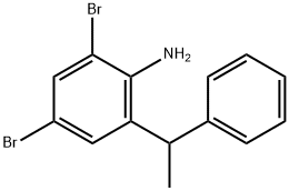 2,4-DibroMo-6-(1-phenylethyl)aniline Struktur