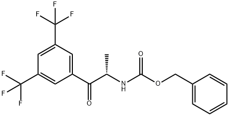[(1S)-2-[3,5-二(三氟甲基)苯基]-1-甲基-2-氧代乙基]氨基甲酸芐酯, 871917-79-2, 結(jié)構(gòu)式