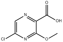 5-Chloro-3-Methoxy-pyrazine-2-carboxylic acid Struktur