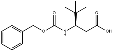 Pentanoic acid, 4,4-diMethyl-3-[[(phenylMethoxy)carbonyl]aMino]-, (3R)- Struktur