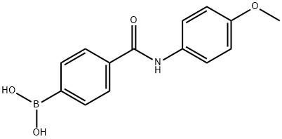 (4-((4-Methoxyphenyl)carbaMoyl)phenyl)boronic acid Struktur