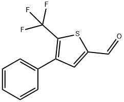 4-phenyl-5-(trifluoroMethyl)thiophene-2-carbaldehyde Struktur