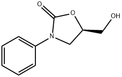 N-Phenyl-(5R)-hydroxyMethyl-2-oxazolidinone Struktur