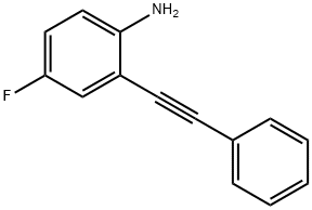 4-fluoro-2-(2-phenylethynyl)phenylaMine Struktur