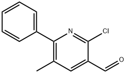 2-Chloro-5-Methyl-6-phenylnicotinaldehyde Struktur