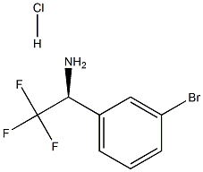 (S)-1-(3-BROMOPHENYL)-2,2,2-TRIFLUOROETHANAMINE HYDROCHLORIDE Struktur