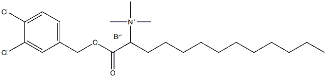 1-((3,4-DICHLOROBENZYL)OXY)-N,N,N-TRIMETHYL-1-OXO-2-TRIDECANAMINIUM BROMIDE Struktur