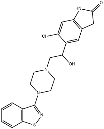 Hydroxy Ziprasidone Struktur