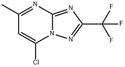 7-chloro-5-Methyl-2-(trifluoroMethyl)-[1,2,4]triazolo[1,5-a]pyriMidine Struktur