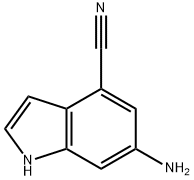 1H-Indole-4-carbonitrile,6-amino-(9CI) Struktur