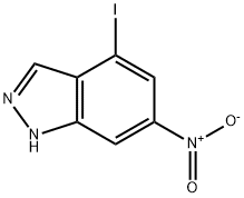 1H-Indazole, 4-iodo-6-nitro- Struktur