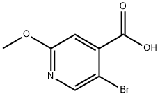 5-BroMo-2-Methoxy-isonicotinic acid Struktur