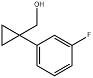 1-(3-Fluorophenyl)cyclopropaneMethanol Struktur