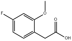 2-Methoxy-4-fluorophenylacetic acid Struktur