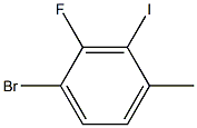 1-BroMo-2-fluoro-3-iodo-4-Methylbenzene Struktur