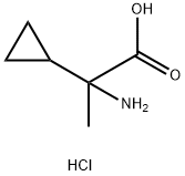 2-AMino-2-cyclopropylpropanoic acid HCl Struktur