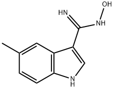 N-Hydroxy-5-Methyl-1H-Indole-3-carboxiMidaMide Struktur