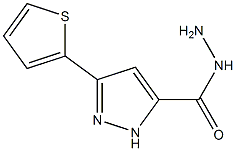 3-(Thiophen-2-yl)-1H-pyrazole-5-carbohydrazide Struktur