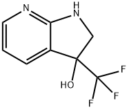 1H-Pyrrolo[2,3-b]pyridin-3-ol, 2,3-dihydro-3-(trifluoroMethyl)- Struktur