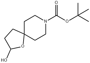 8-Boc-2-hydroxy-1-oxa-8-azaspiro[4.5]decane Struktur