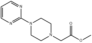 Methyl 2-[4-(-2-PyriMidyl)-1-piperazinyl]acetate Struktur