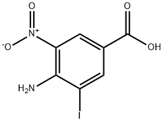 4-aMino-3-iodo-5-nitrobenzoic acid Struktur