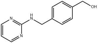 (4-((PyriMidin-2-ylaMino)Methyl)phenyl)Methanol Struktur