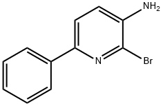 2-broMo-6-phenylpyridin-3-aMine Struktur