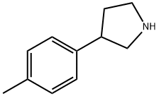 3-(4-Methylphenyl)pyrrolidine HCl Struktur