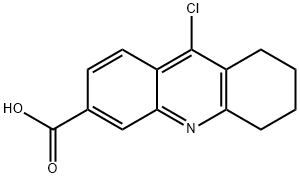 9-chloro-5,6,7,8-tetrahydroacridine-3-carboxylic acid Struktur