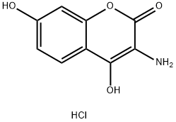 3-AMino-4,7-dihydroxycouMarin hydrochloride Struktur