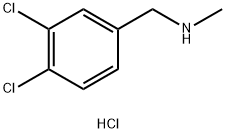 1-(3,4-Dichlorophenyl)-N-MethylMethanaMine hydrochloride Struktur