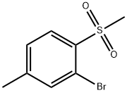 2-BroMo-1-Methanesulfonyl-4-Methylbenzene Struktur