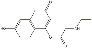 H-(7-HydroxycouMarin-4-yl)-ethyl-Gly-OH, H-(UMbellifer-4-yl)-ethyl-Gly-OH Struktur