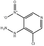 3-Chloro-4-hydrazinyl-5-nitropyridine Struktur