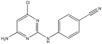 4-(4-aMino-6-chloropyriMidin-2-ylaMino)benzonitrile Struktur