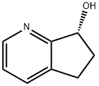 5H-Cyclopenta[b]pyridin-7-ol, 6,7-dihydro,(7R)- Struktur