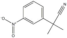 2-Methyl-2-(3-nitrophenyl)propanenitrile Struktur