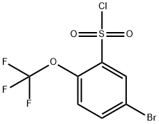 5-broMo-2-(trifluoroMethoxy)benzene-1-sulfonyl chloride Struktur