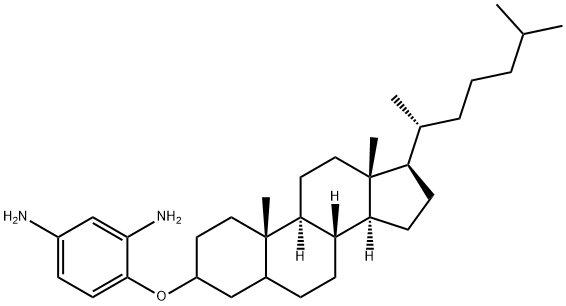 4-(cholestan-3-yloxy)-1,3-BenzendiaMine Struktur