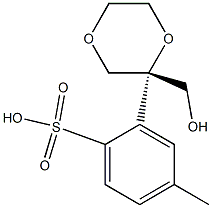 (S)-(1,4-dioxan-2-yl)Methyl 4-Methylbenzenesulfonate Struktur