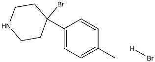 4-BroMo-4-p-tolylpiperidine hydrobroMide Struktur